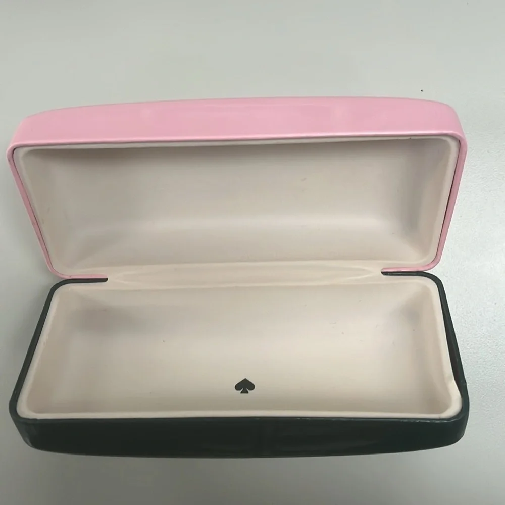 Kate Spade Green & Pink Eyeglass /Sunglass Large Case preowned